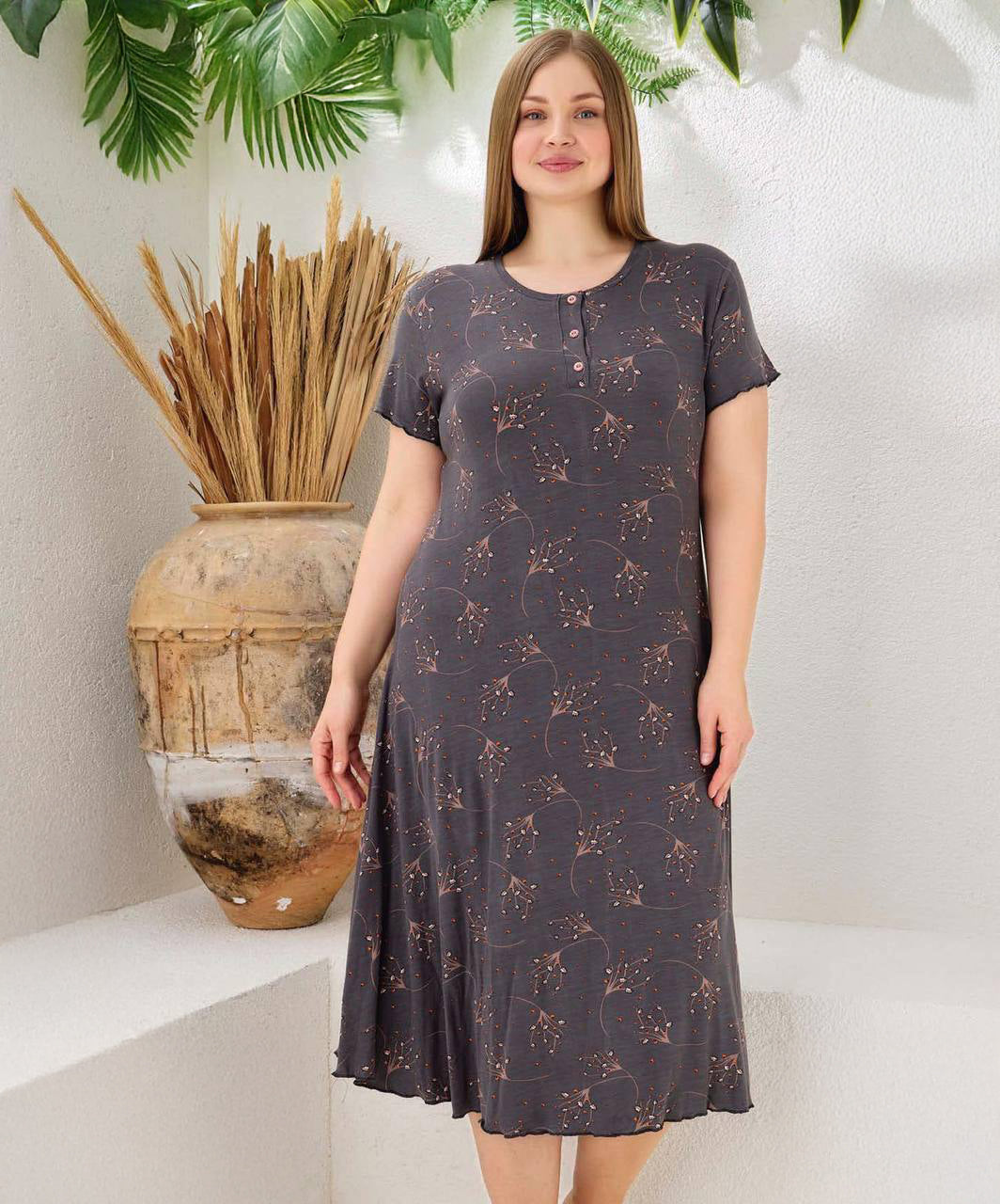 Soft Cotton Lounge Nightdress
