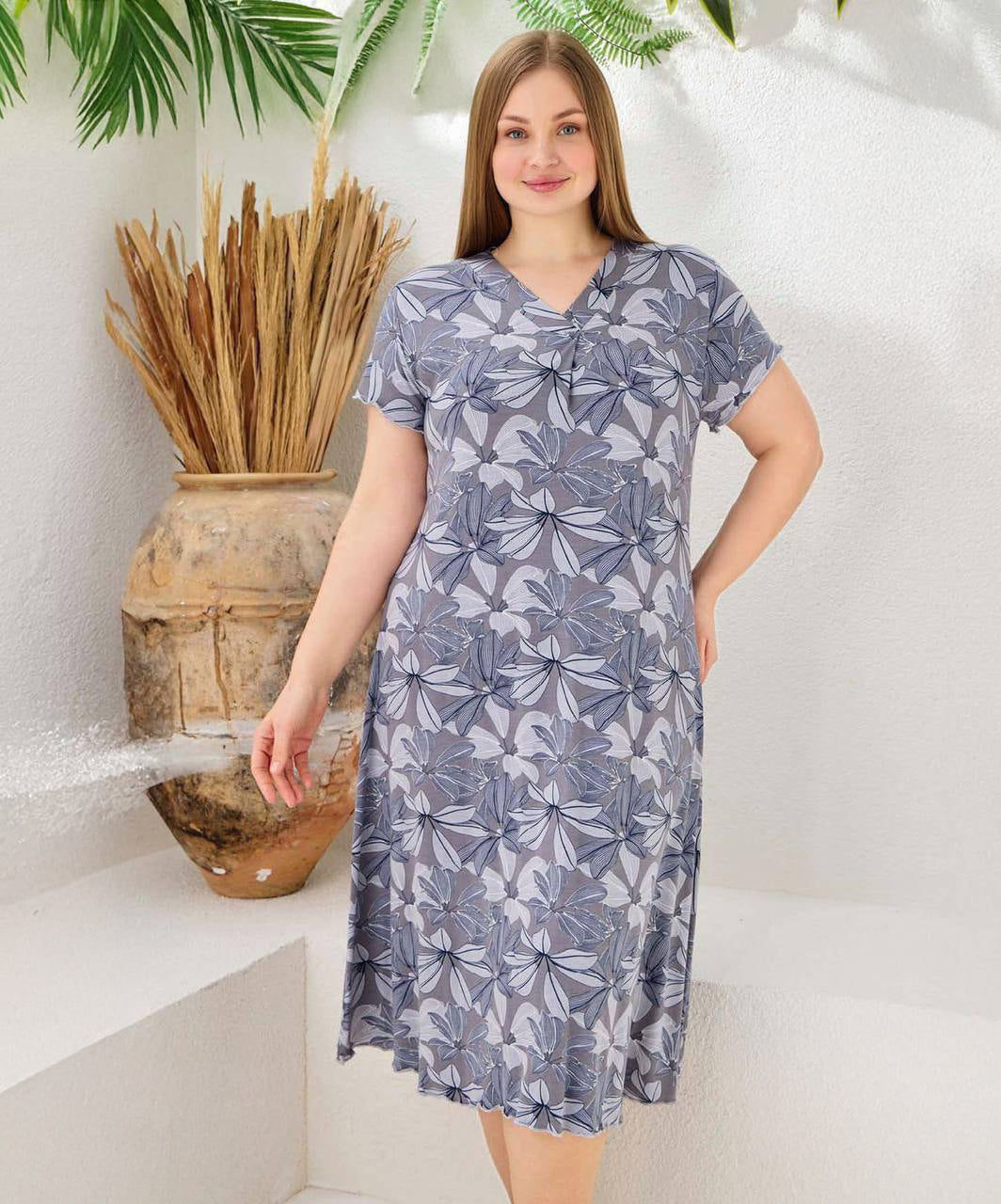 Soft Cotton Lounge Nightdress