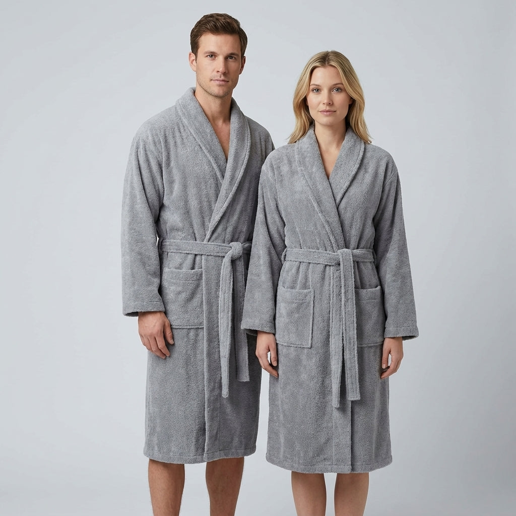 Unisex Terry Cotton Bathrobe with Belt