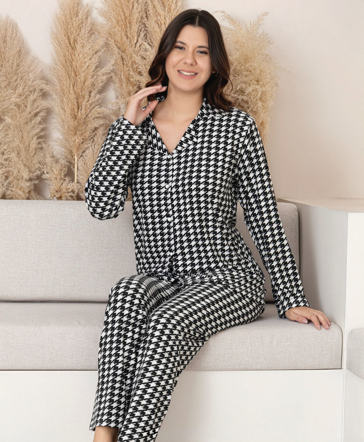 Light Fleece Front-Buttoned Set