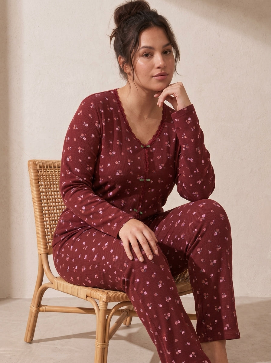 Ribbed Knit PJ Set
