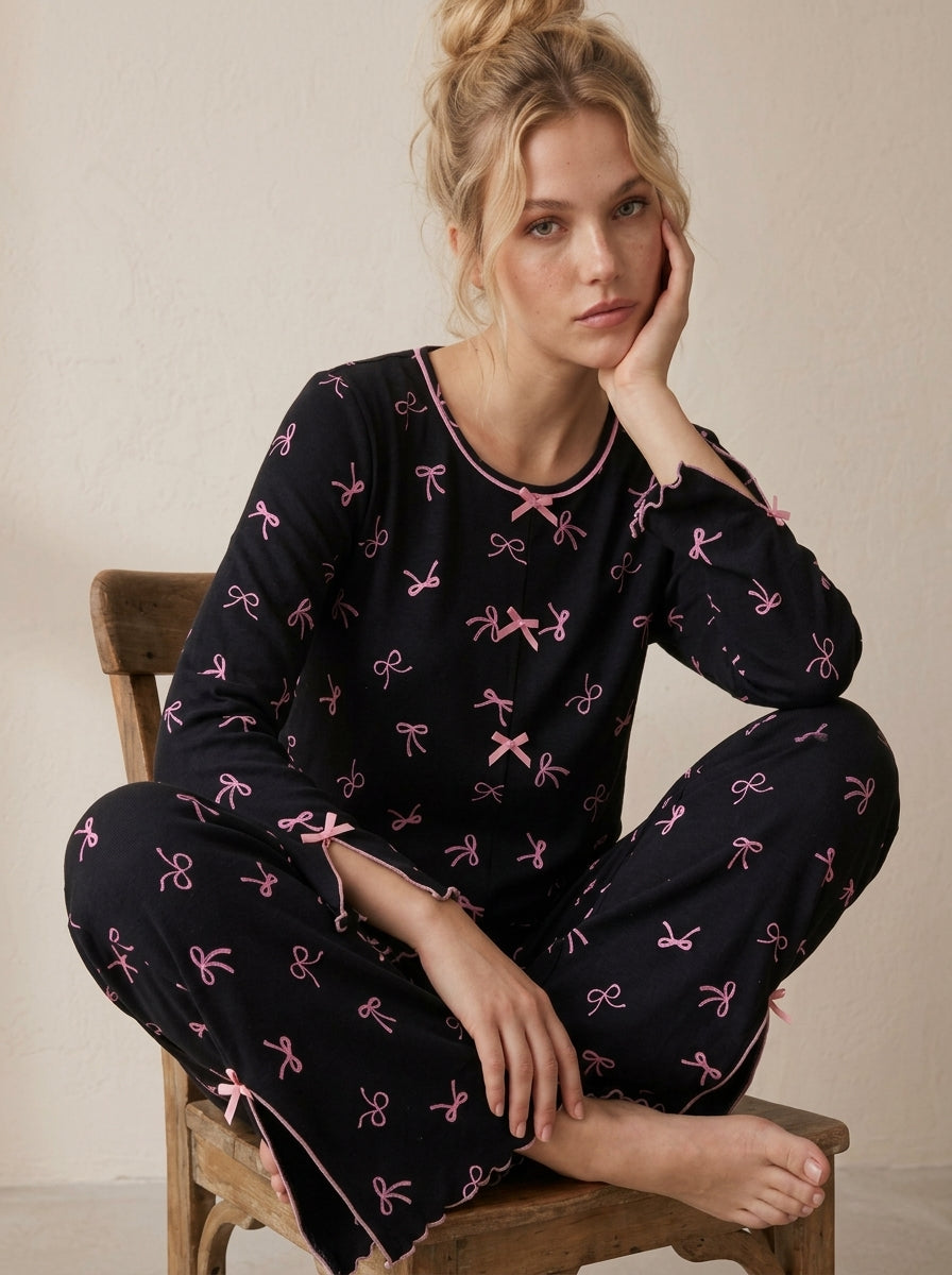 Ribbed Knit PJ Set