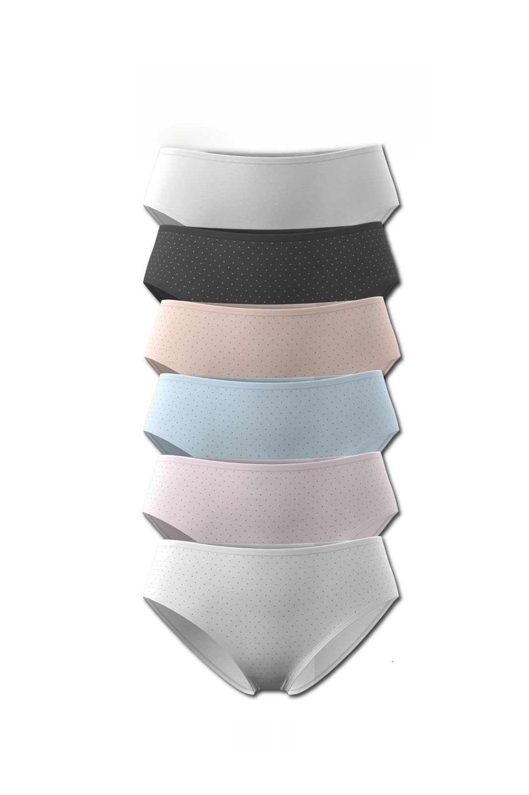 6-Pack High Waist Cotton Brief