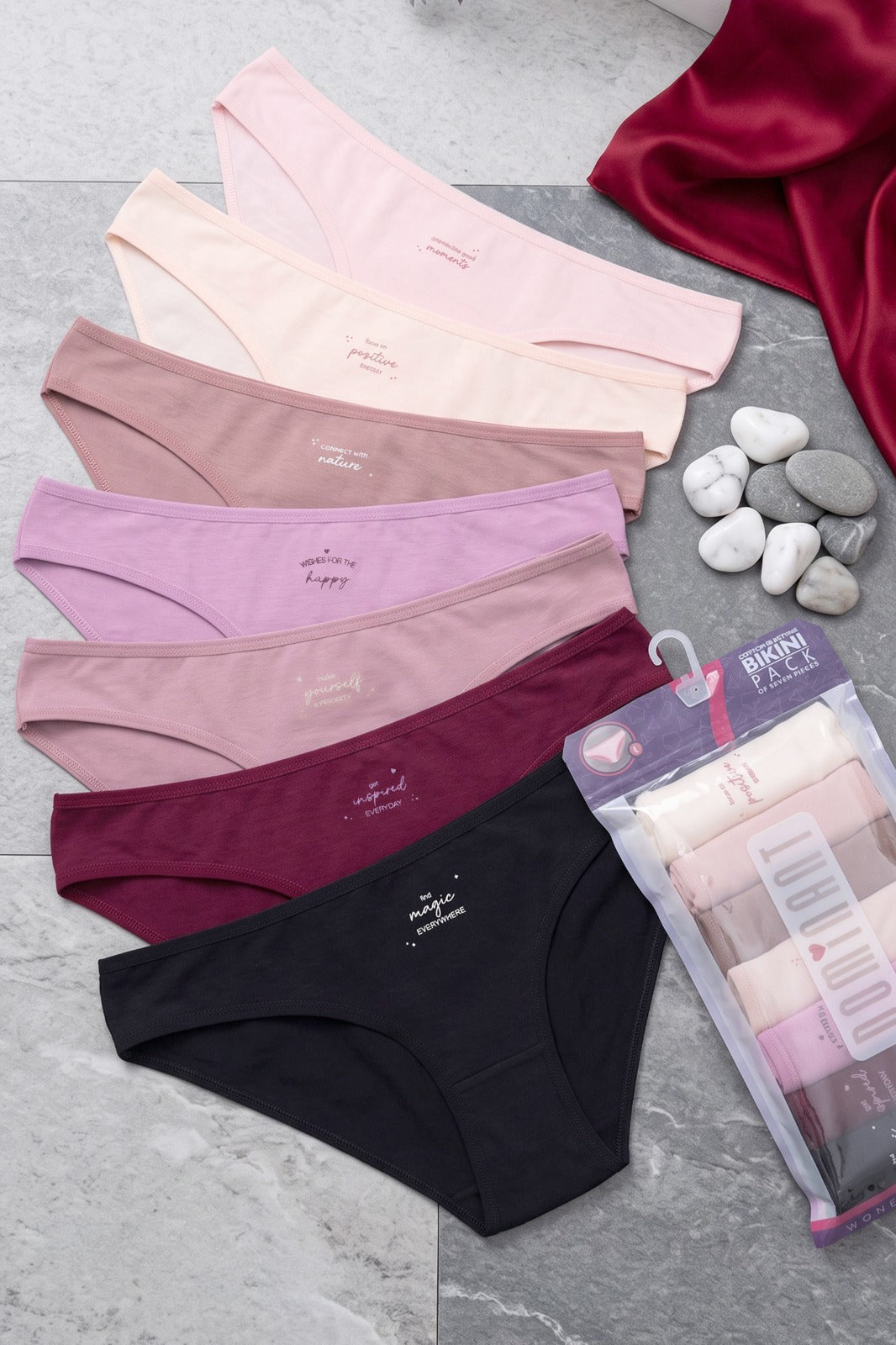 7-Pack Cotton Bikini