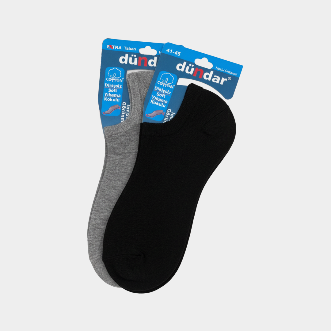 Cotton Towel-Terry Bottom No-Show Men Socks