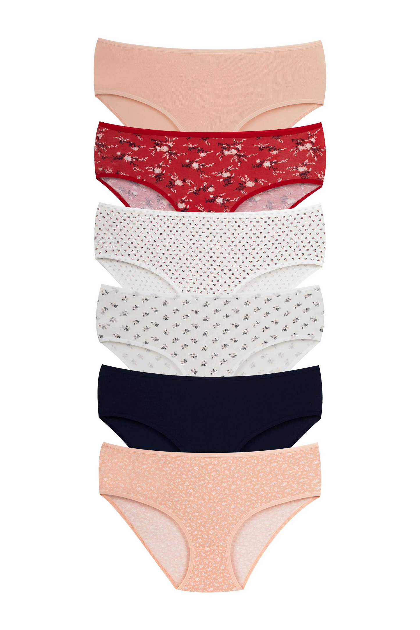 6-Pack High Waist Cotton Brief