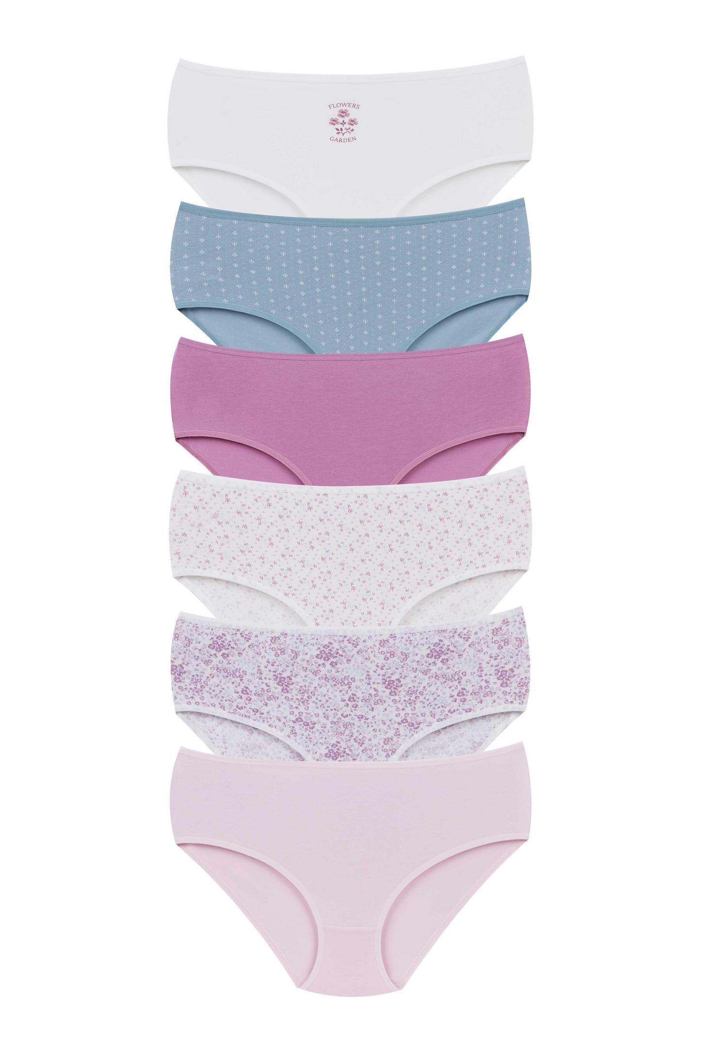 6-Pack High Waist Cotton Brief