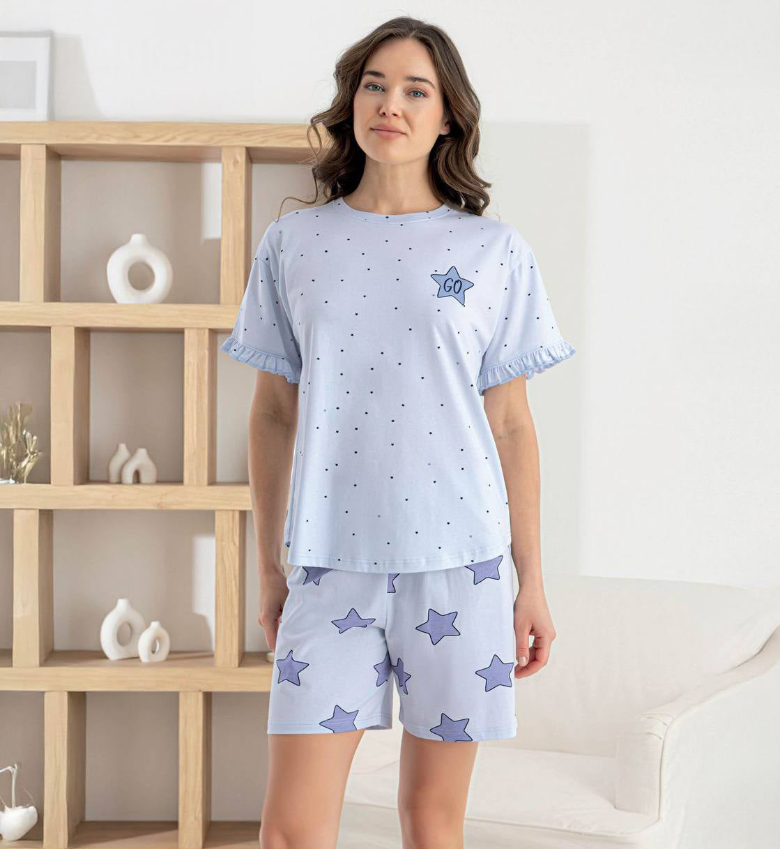 Pure Cotton Shorts Set