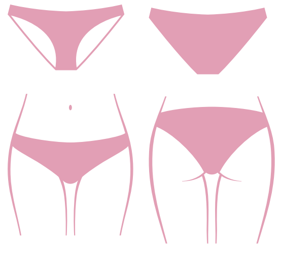 2-Pack Mid-Waist Inner Towel Panties