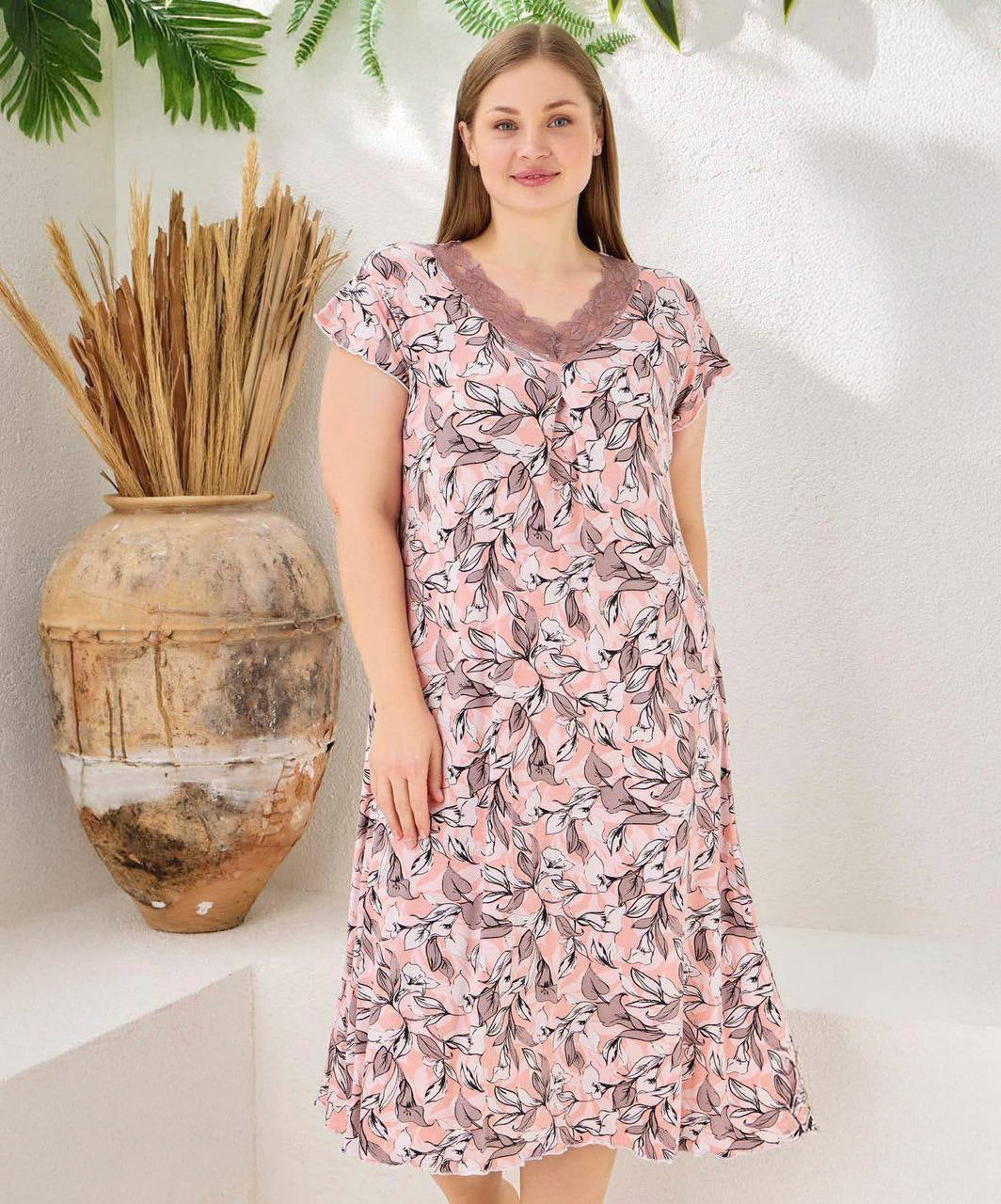 Soft Cotton Lounge Nightdress