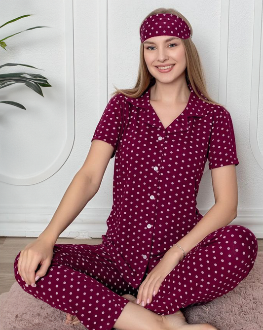 Light Cotton Front-Buttoned Set