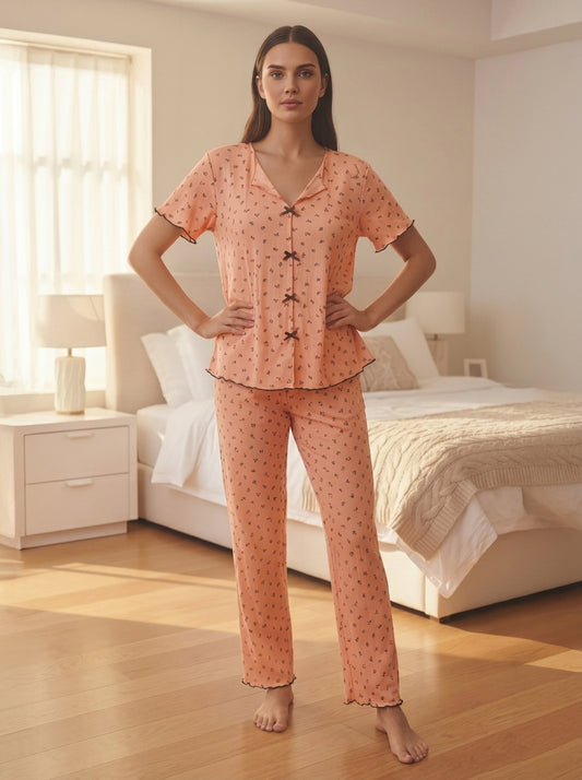 Breathable Cotton Pointelle Knit PJs