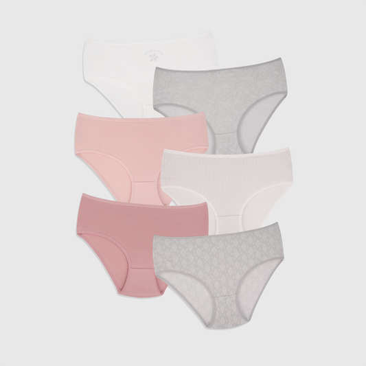 6-Pack High Waist Cotton Brief