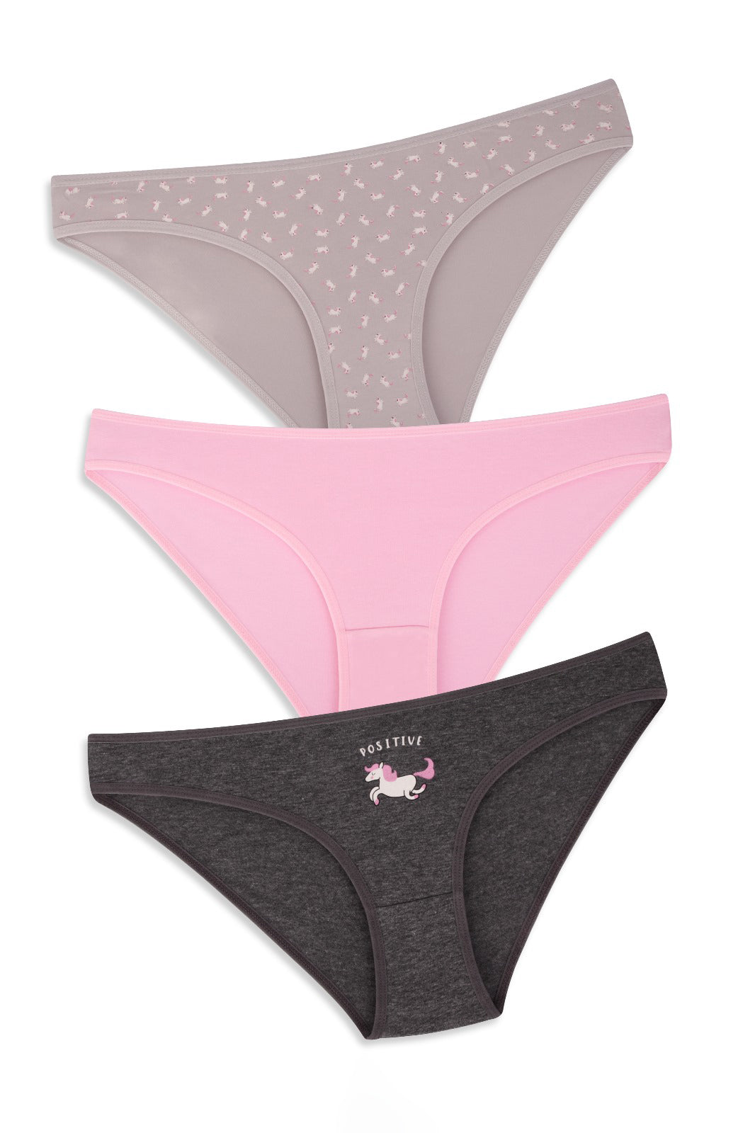 3-Pack Cotton Bikini