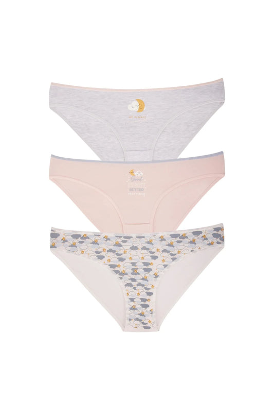 3-Pack Cotton Bikini