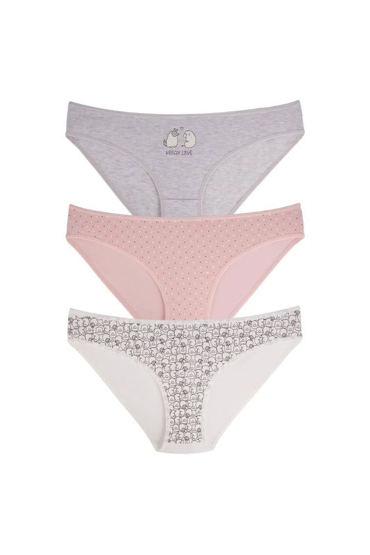 3-Pack Cotton Bikini