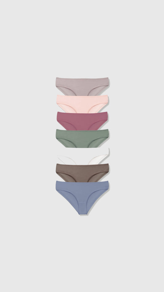 7-Pack Cotton Bikini