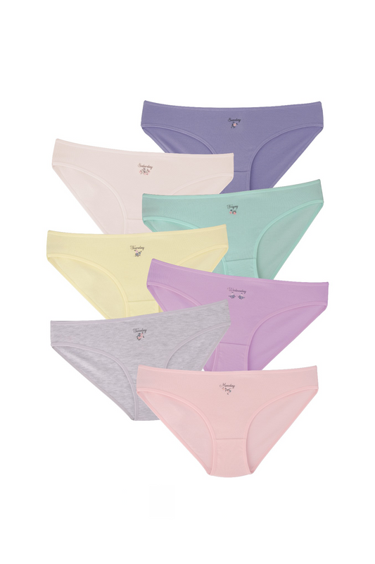 7-Pack Cotton Bikini