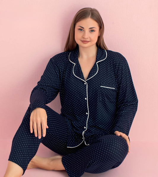 Light Cotton Front-Buttoned Set