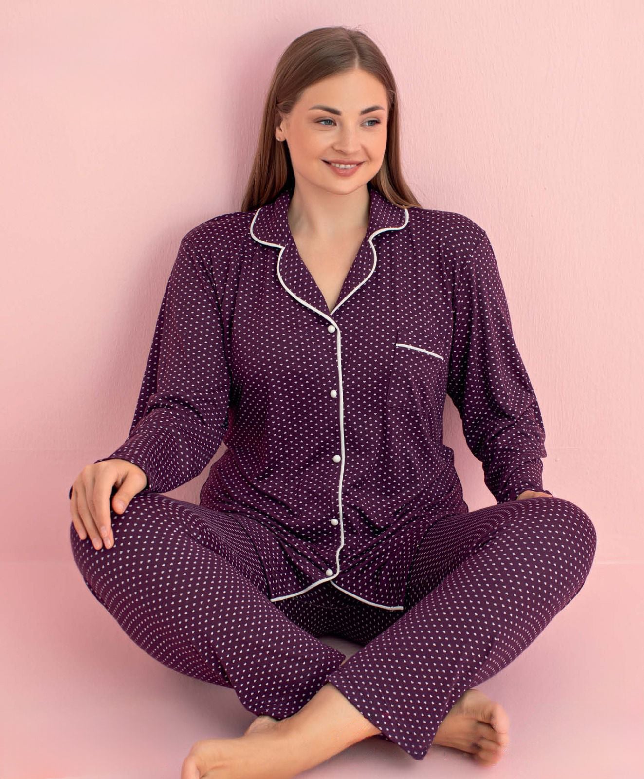 Light Cotton Front-Buttoned Set