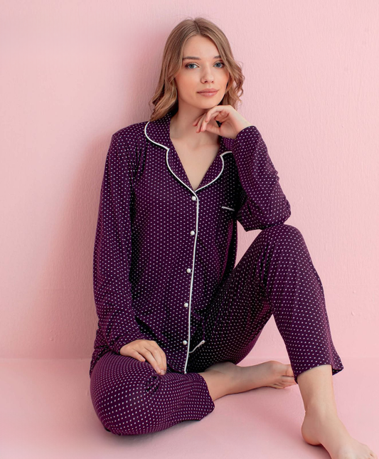 Light Cotton Front-Buttoned Set