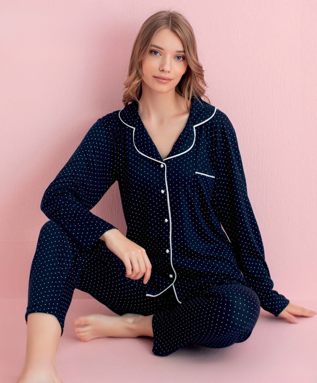 Light Cotton Front-Buttoned Set