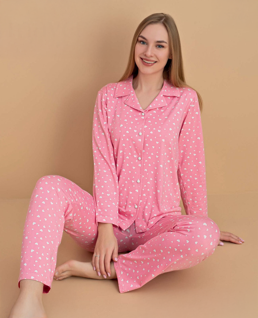 Cotton Front-Buttoned Set