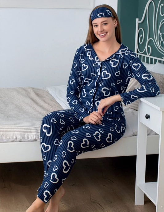 Light Fleece Front-Buttoned Set