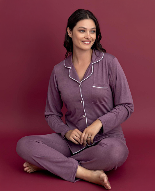 Light Cotton Front-Buttoned Set