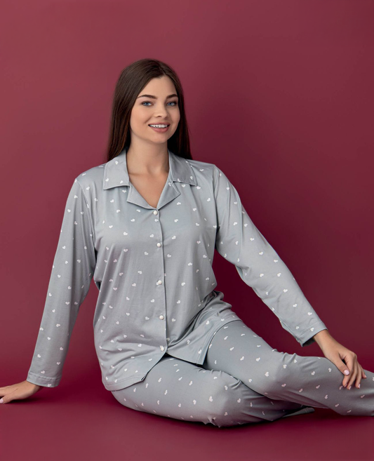 Cotton Front-Buttoned Set