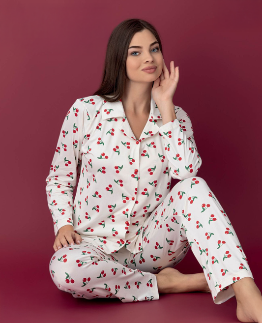 Cotton Front-Buttoned Set