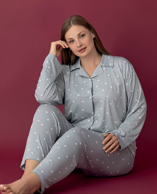 Cotton Front-Buttoned Set