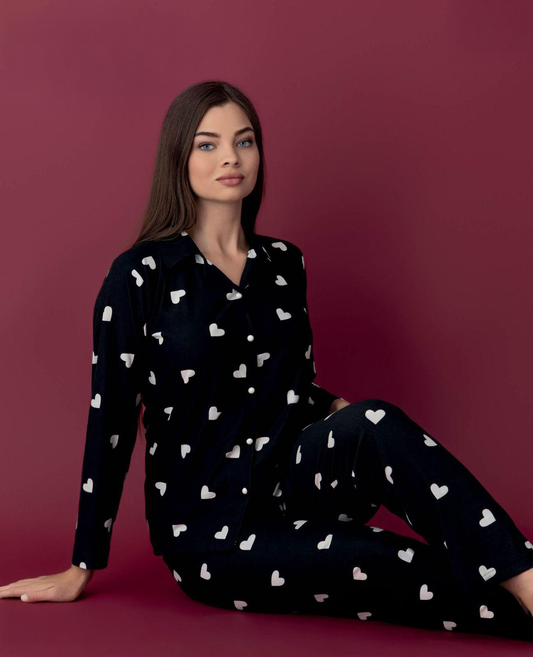 Light Fleece Front-Buttoned Set