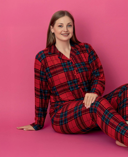 Light Fleece Front-Buttoned Set