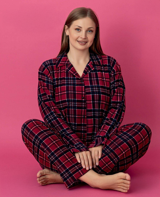 Light Fleece Front-Buttoned Set