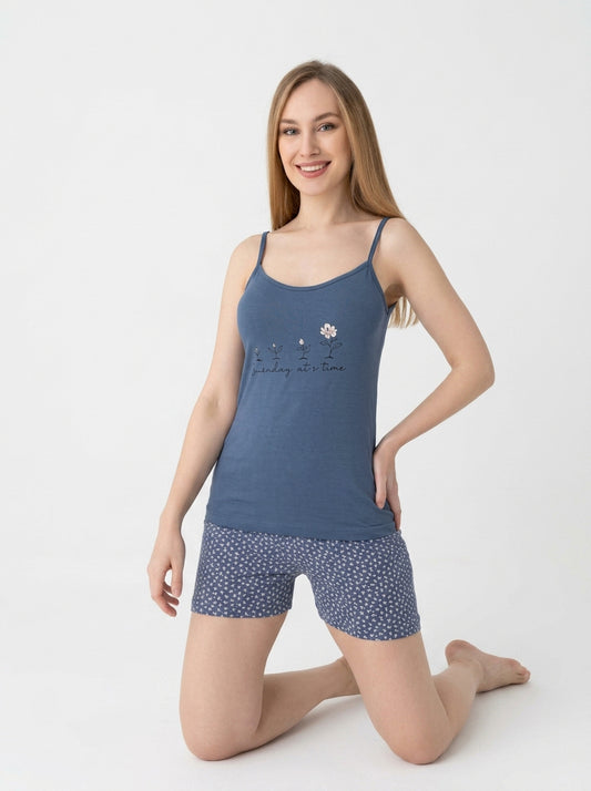 Pure Soft Cotton Sleeveless Shorts Set