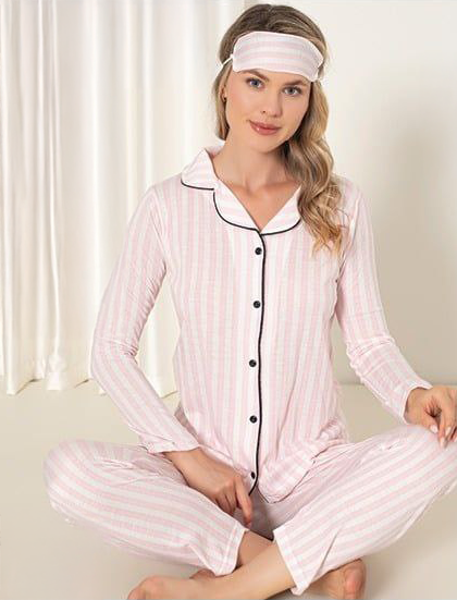 Light Cotton Front-Buttoned Set