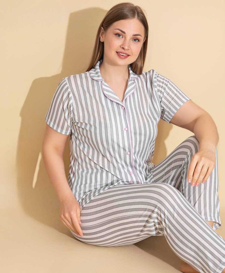 Cotton Front-Buttoned Set