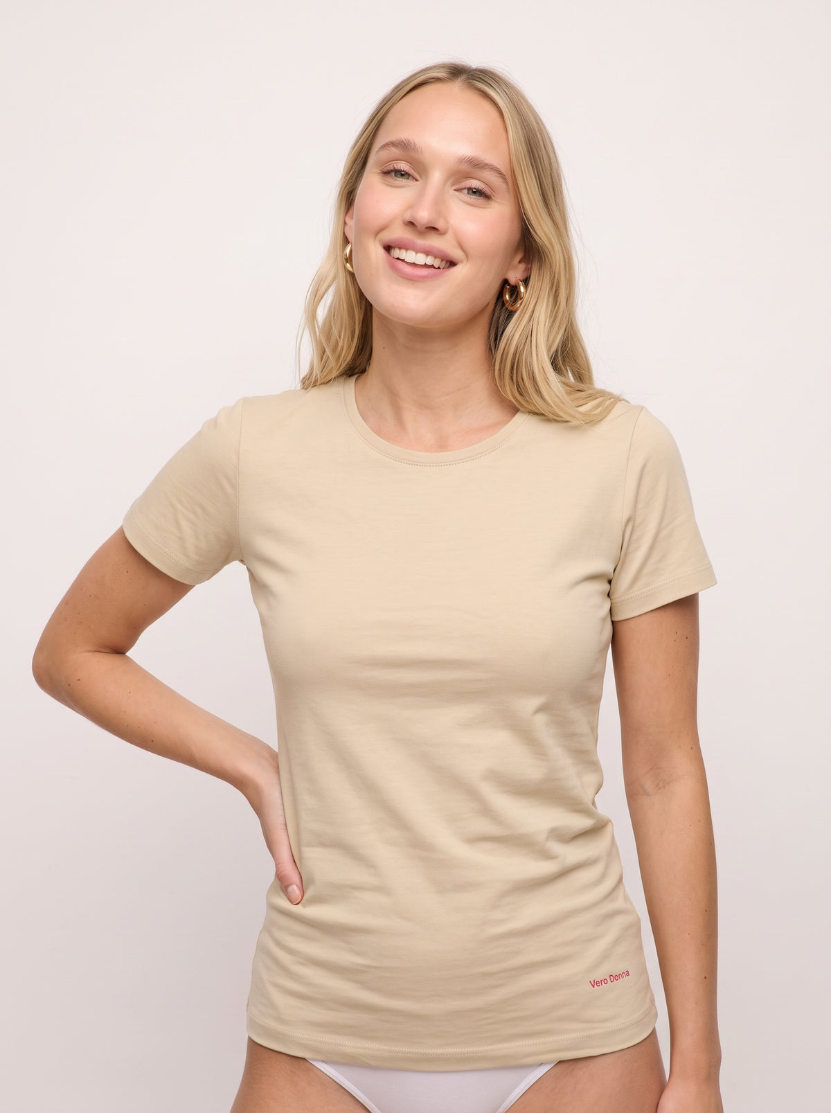 Short-Sleeve Stretch Cotton Undershirt