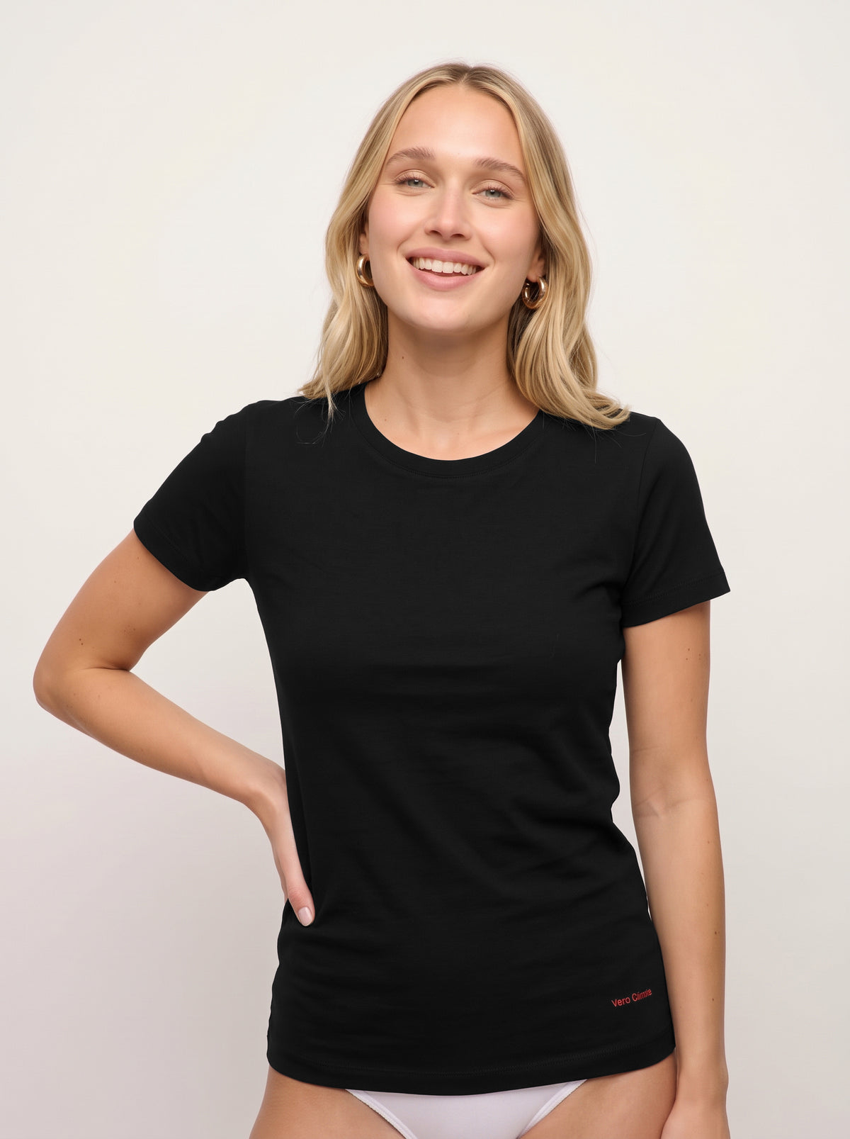 Short-Sleeve Stretch Cotton Undershirt