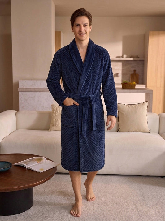 Men’s Winter Mohair Fleece Robe