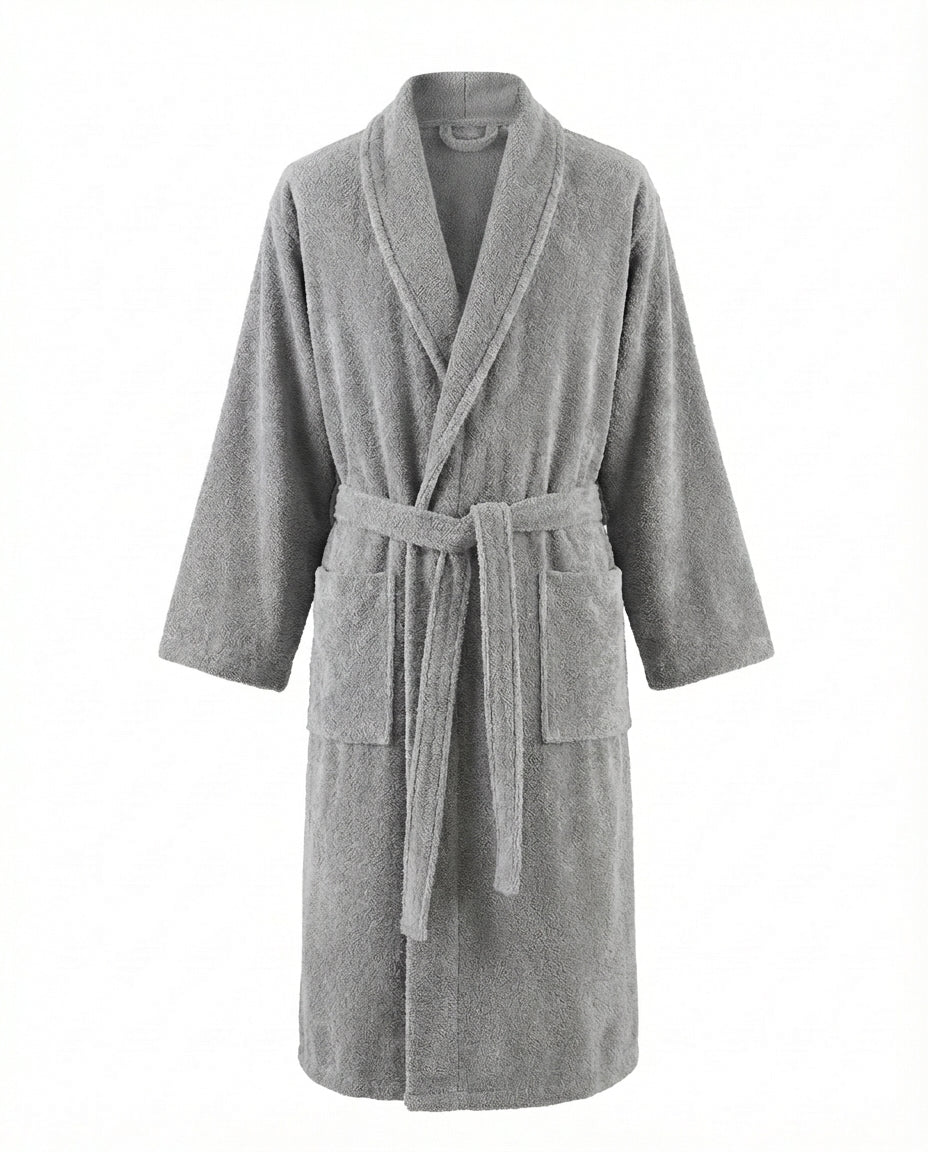 Unisex Terry Cotton Bathrobe with Belt