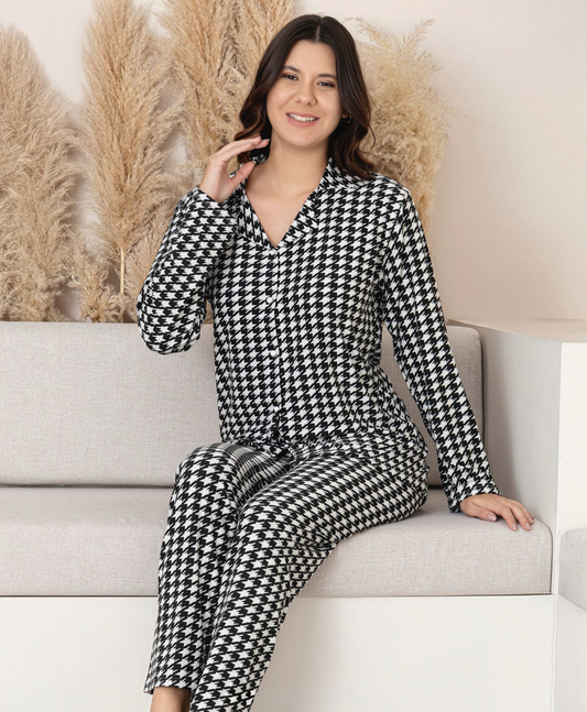 Light Fleece Front-Buttoned Set