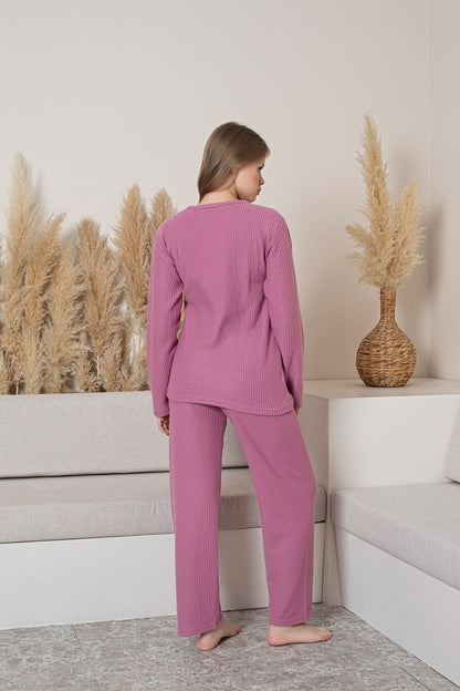 Waffle Thick Cotton Pajama Set