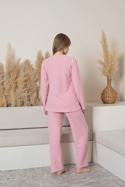 Waffle Thick Cotton Pajama Set