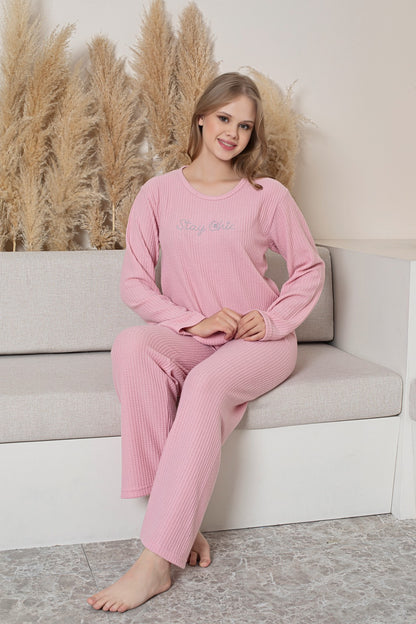Waffle Thick Cotton Pajama Set