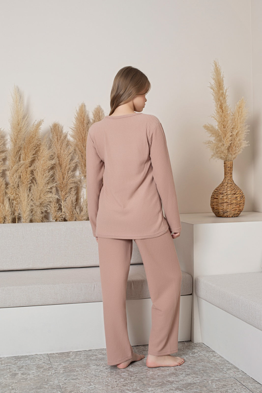 Waffle Thick Cotton Pajama Set