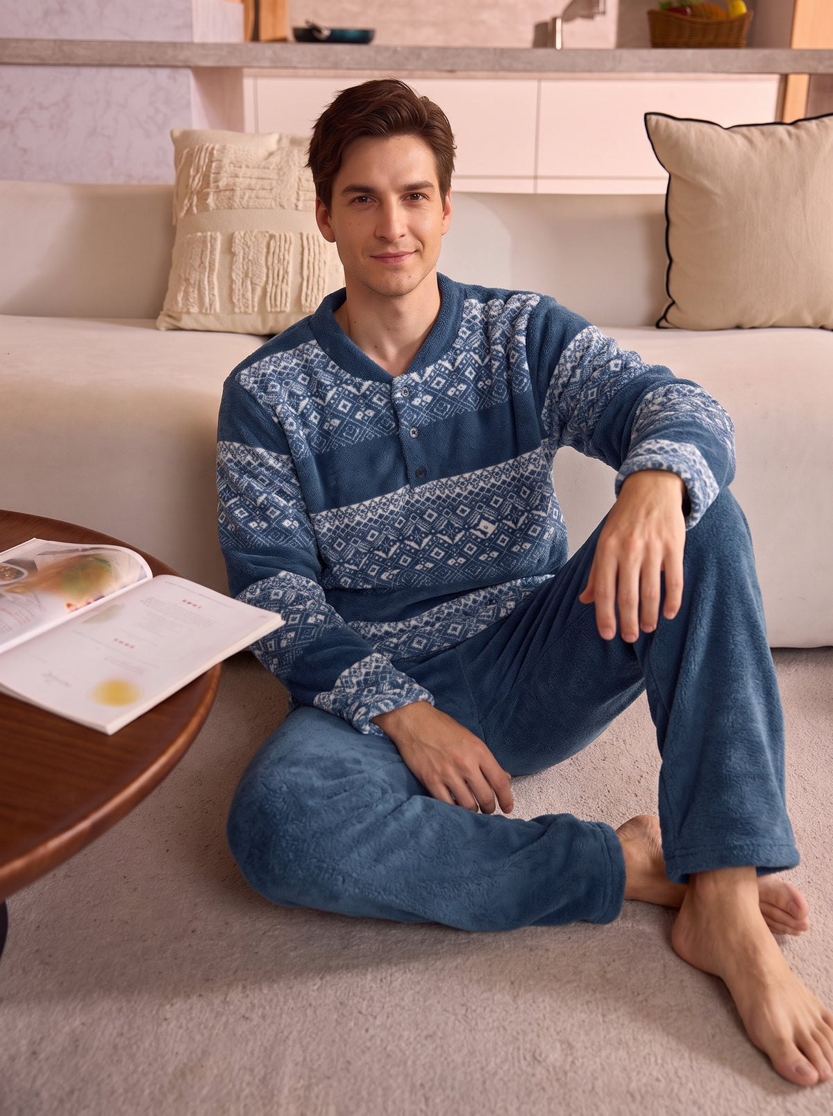 Jacquard Mohair Fleece PJ Set