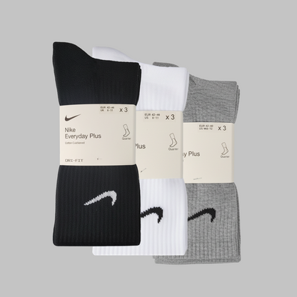3-Pack Long Men's Towel Cushioned Socks