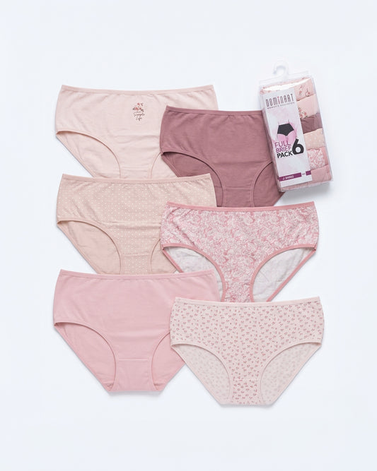 6-Pack High Waist Cotton Brief